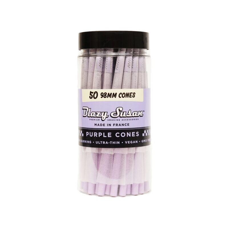 Blazy Susan Cones 50 count 1/4 . Purple