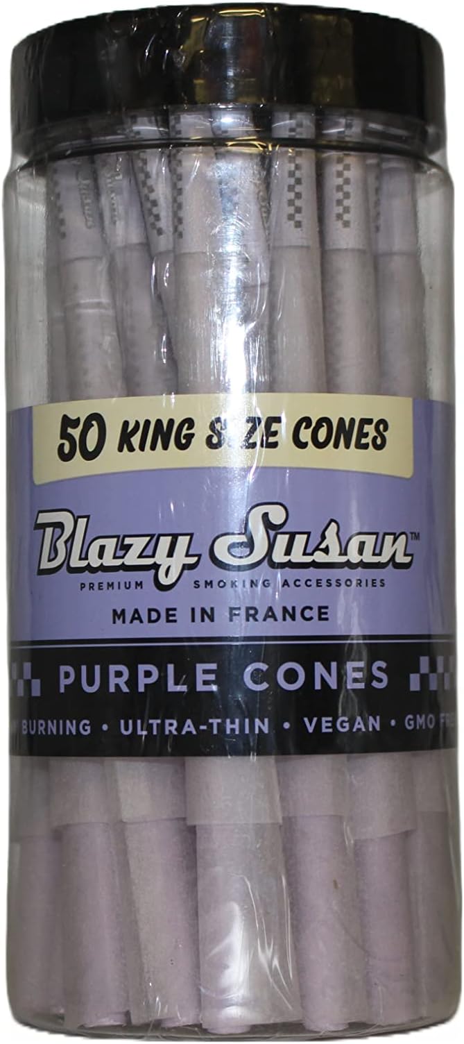 Blazy Susan Cones 50 count King size . Purple
