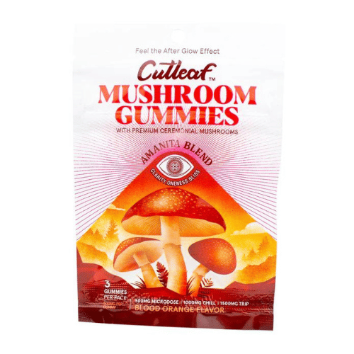 Cutleaf – Mushroom Gummies Amanita Blend 500mg,3ct/bag