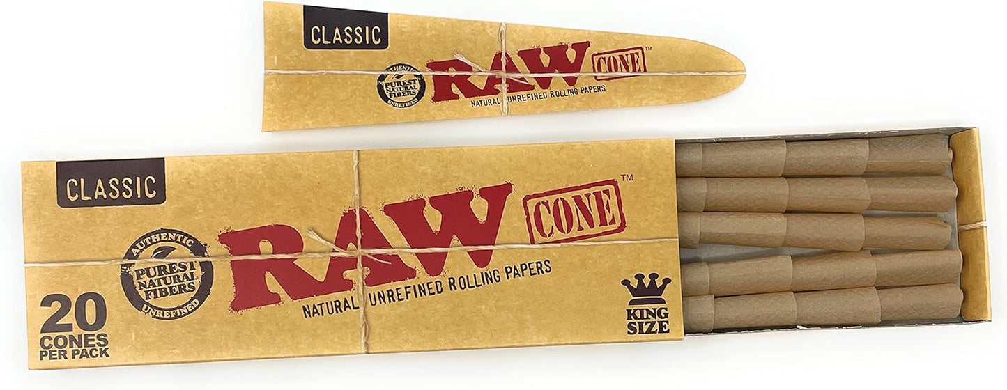 RAW Cones . Classic . King size 20pack