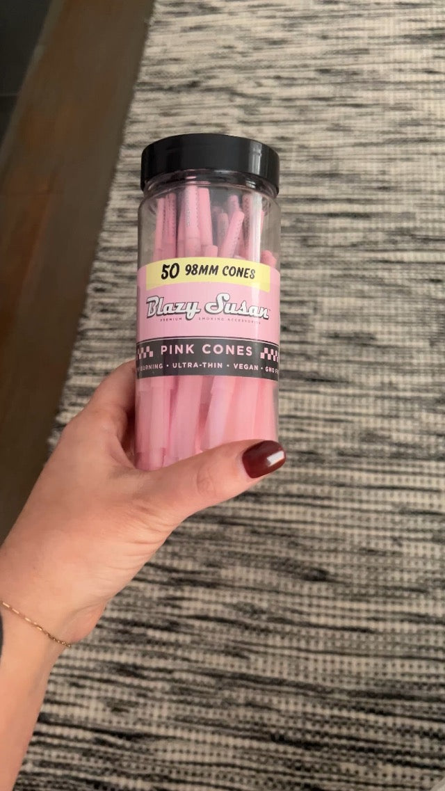 Blazy Susan Cones 50 count . king size pink