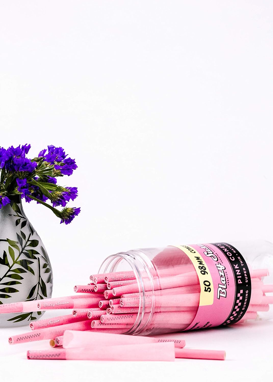 Blazy Susan Cones 50 count . king size pink