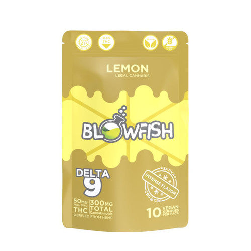 Blow fish THC sativa gummies - lemon