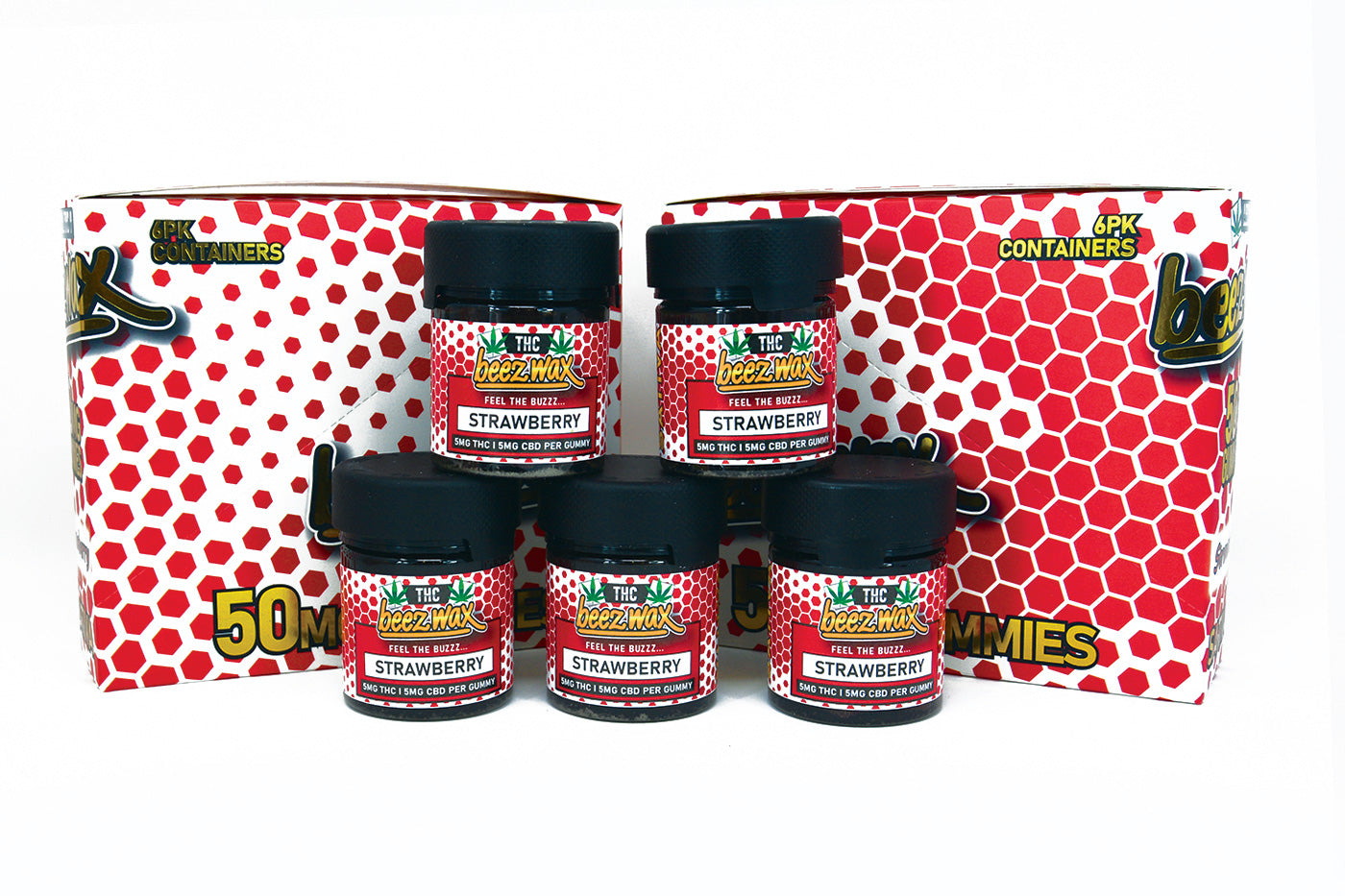 Beezwax Strawberry THC Gummies