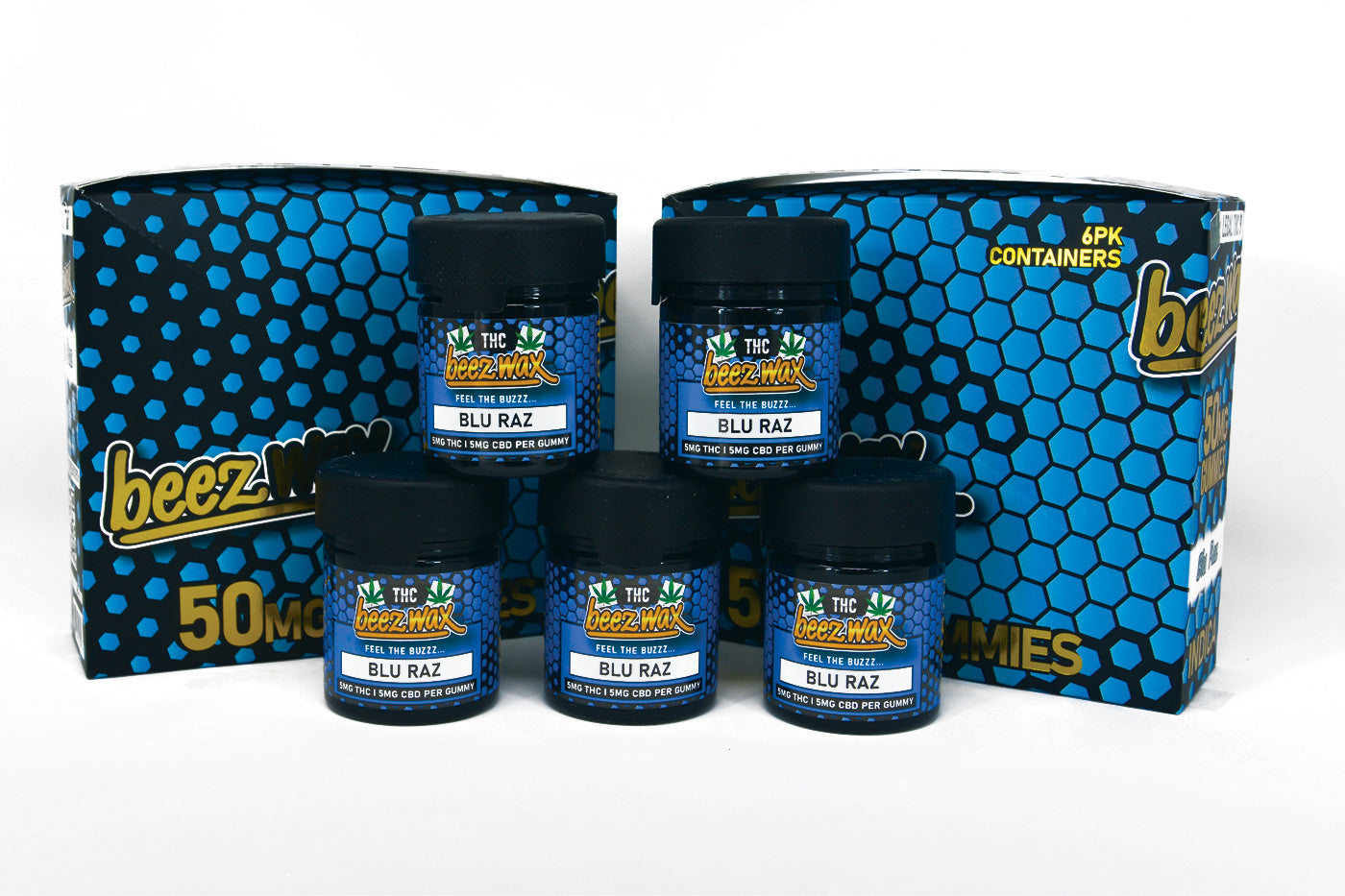Beezwax Blu Raz THC Gummies