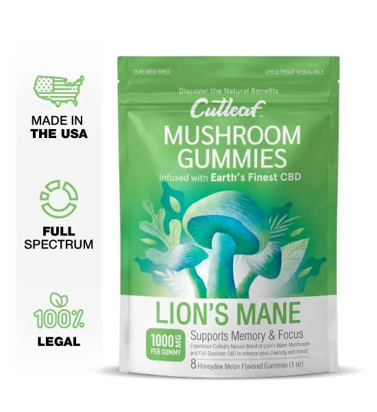 Cutleaf – Mushroom 1000mg Gummies 8ct/bag