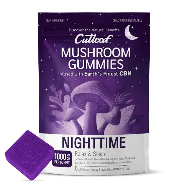 Cutleaf – Mushroom 1000mg Gummies 8ct/bag
