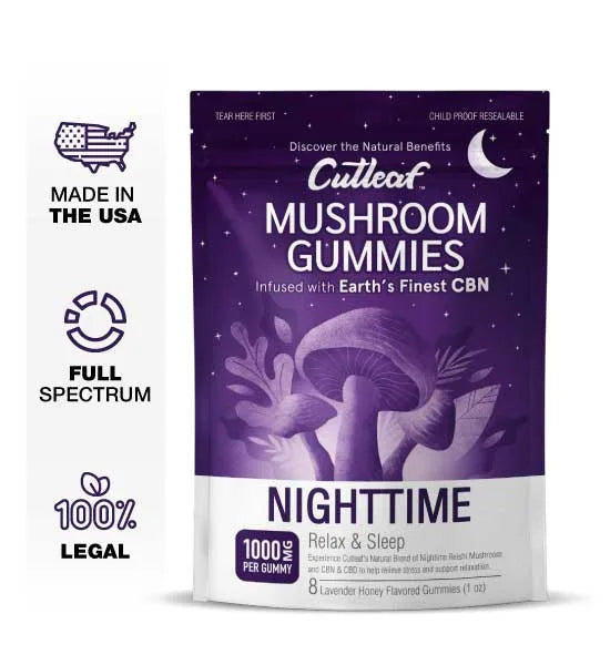 Cutleaf – Mushroom 1000mg Gummies 8ct/bag