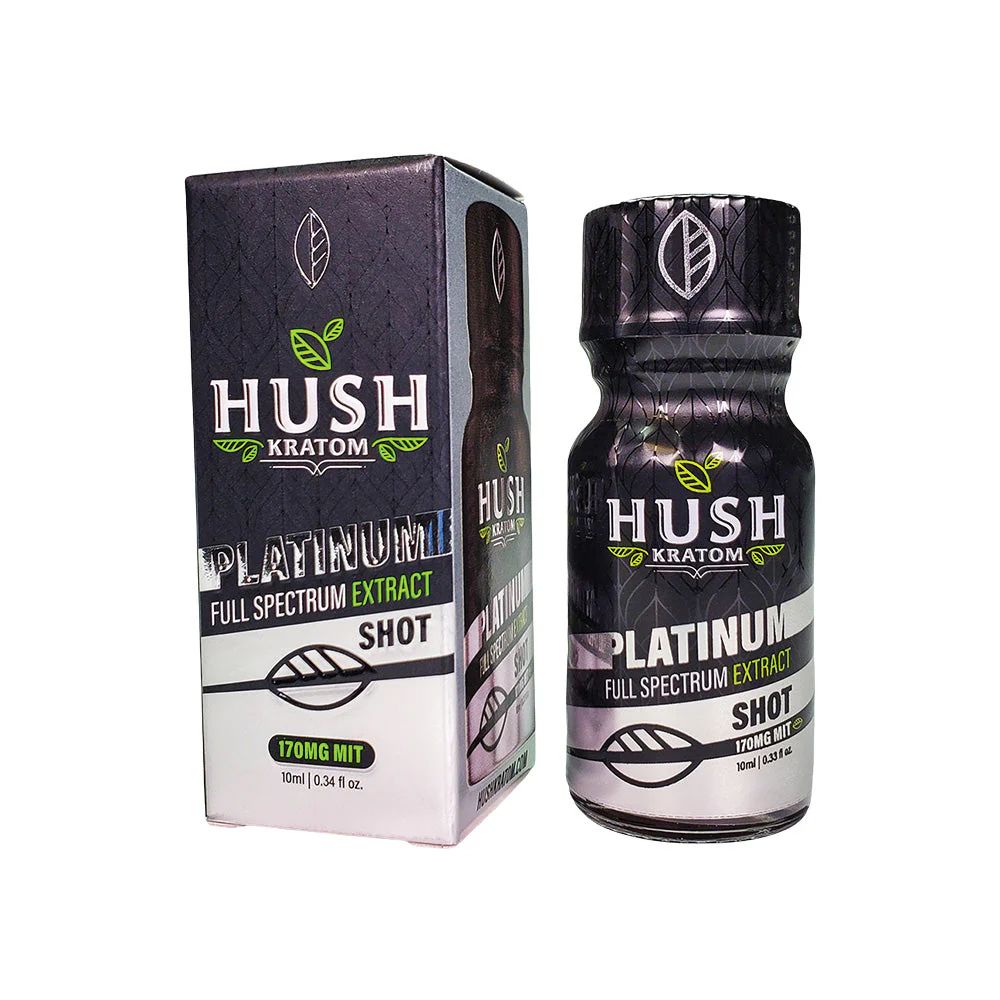 Hush Platinum Max Strength Kratom Extract Shot
