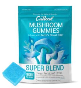 Cutleaf – Mushroom 1000mg Gummies 8ct/bag