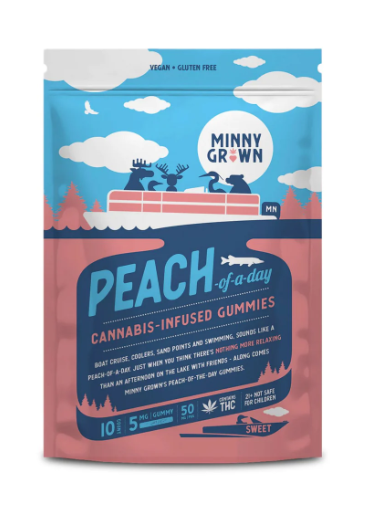 MINNY GROWN THC GUMMIES - PEACH