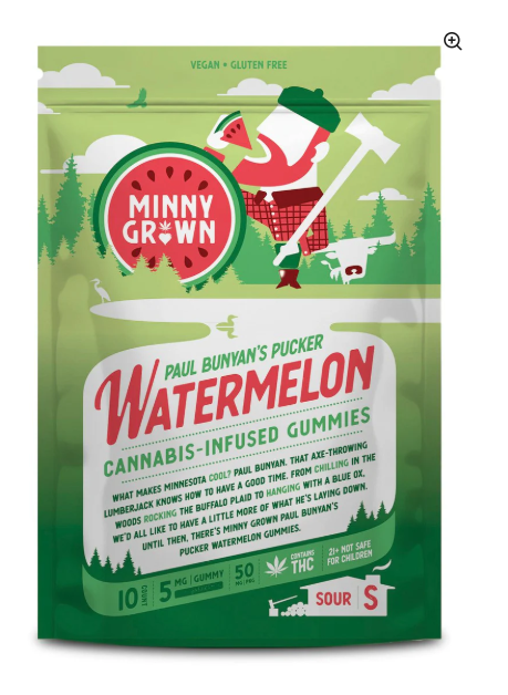 MINNY GROWN THC GUMMIES - WATERMELON