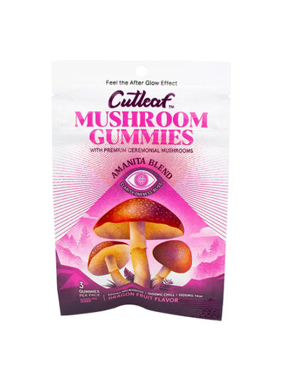 Cutleaf – Mushroom Gummies Amanita Blend 500mg,3ct/bag