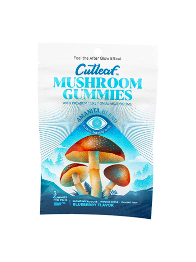 Cutleaf – Mushroom Gummies Amanita Blend 500mg,3ct/bag