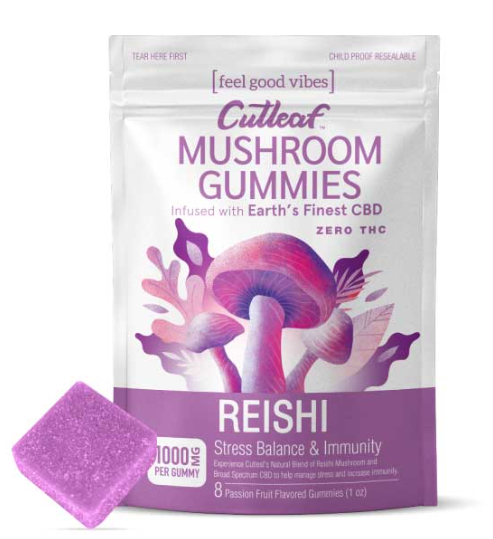 Cutleaf – Mushroom 1000mg Gummies 8ct/bag