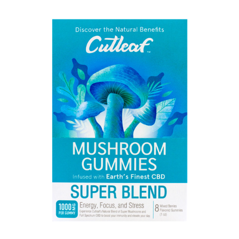 Cutleaf – Mushroom 1000mg Gummies 8ct/bag