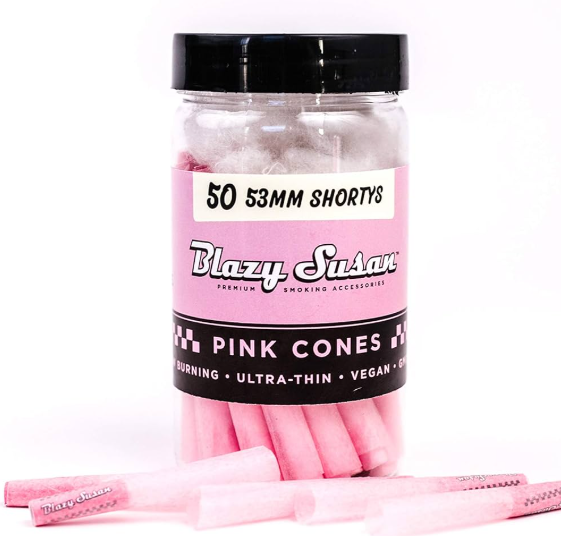 Blazy Susan Cones 50 count 1/4 pink