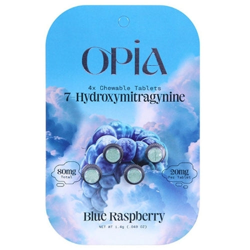 Opia 7-OH High Potency Chewable Tablets Blue Raspberry 30mg
