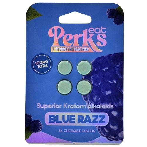 Eat Perks 7 - Hydroxy Chewable Tablets - 4 PK Blue Razz