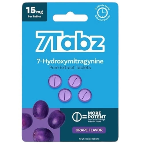 7Tabz 7-Hydroxymitragynine Kratom Extract Tablets Grape