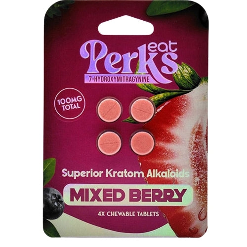 Eat Perks 7 - Hydroxy Chewable Tablets - 4 PK MIXED BERRY