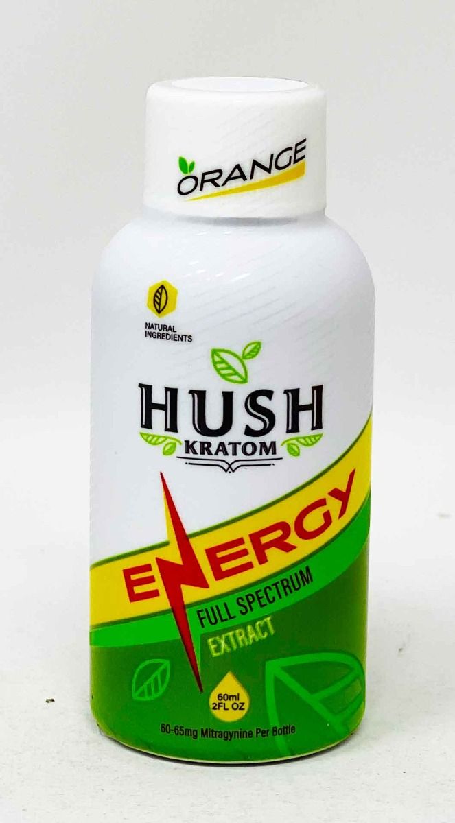 Hush Kratom Energy Full Spectrum Extract 2FL Oz 12/Box