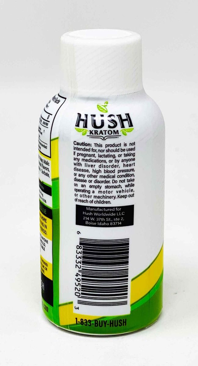Hush Kratom Energy Full Spectrum Extract 2FL Oz 12/Box