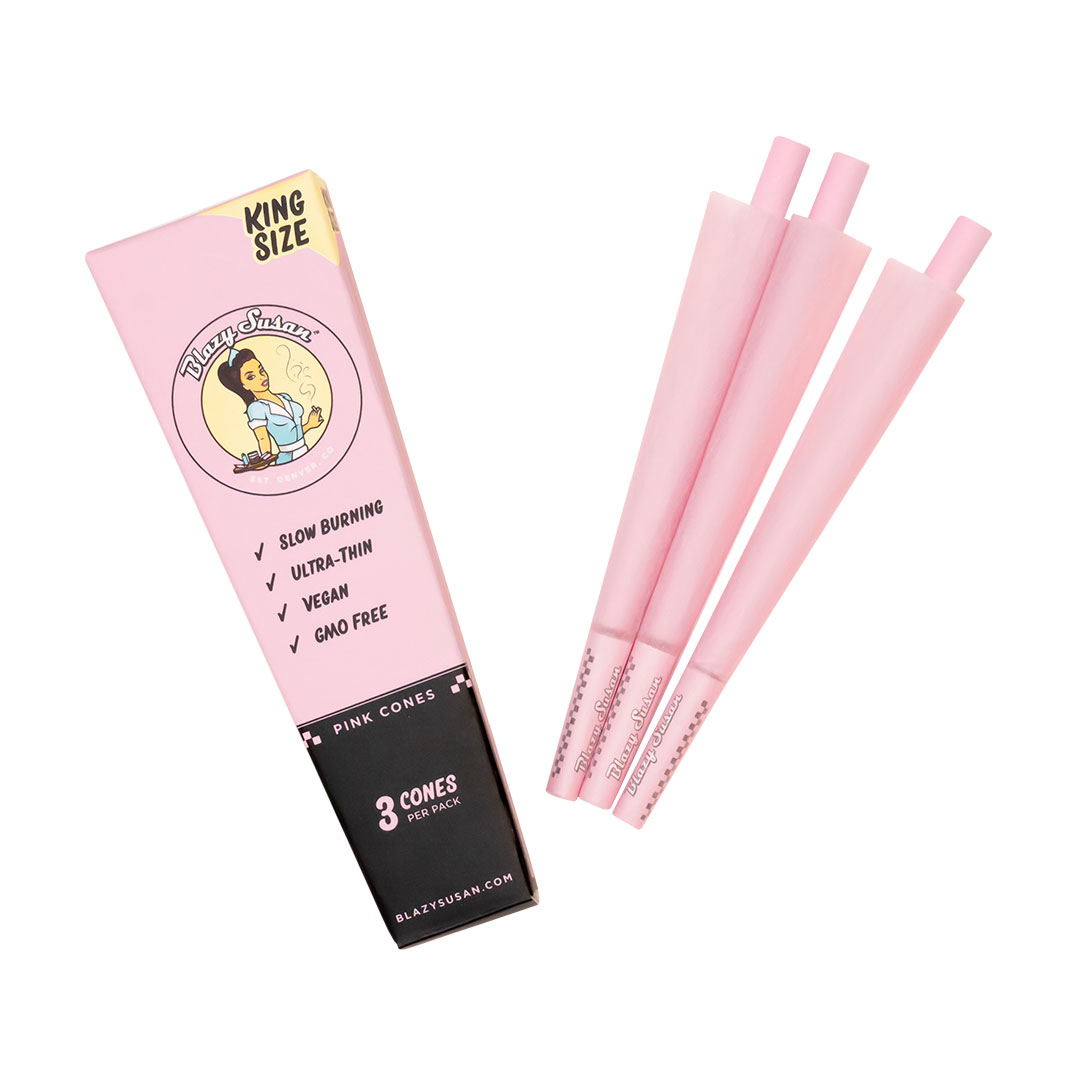 Blazy Susan Cones . 21 pack . 63 cones Pink