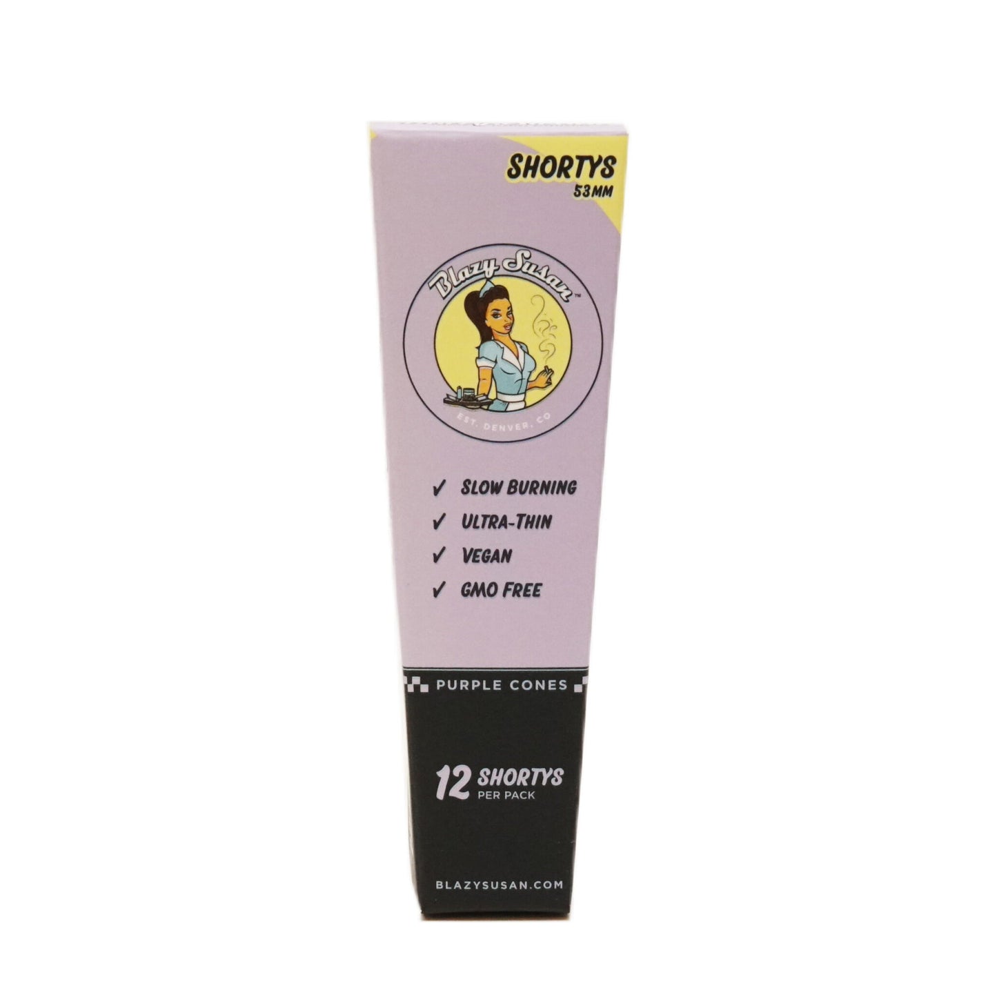 Blazy Susan Cones 21 pack . 63 cones . Purple