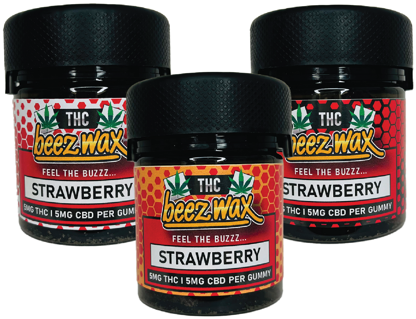 Beezwax Strawberry THC Gummies