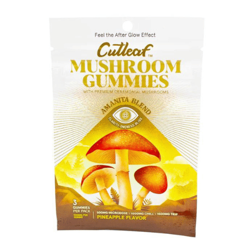 Cutleaf – Mushroom Gummies Amanita Blend 500mg,3ct/bag
