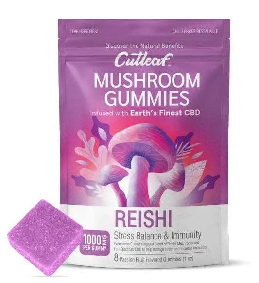 Cutleaf – Mushroom 1000mg Gummies 8ct/bag