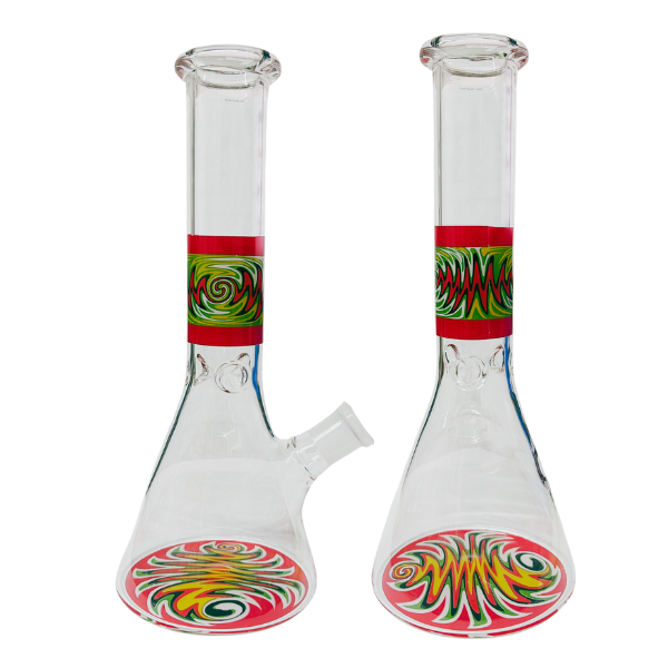 Gradient Beaker GLASS WATER PIPE 8 IN