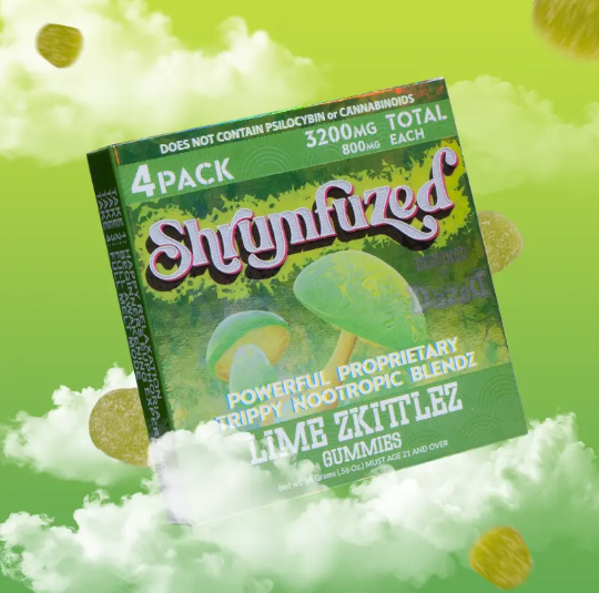 Shrumfuzed Nootropic Trippy Psychedelic Mushroom Gummies 4 pack