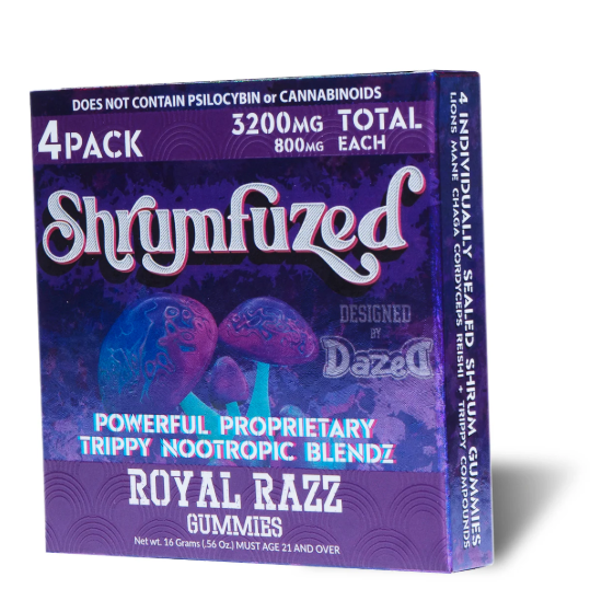 Shrumfuzed 800mg Mushroom Gummies 4 pack