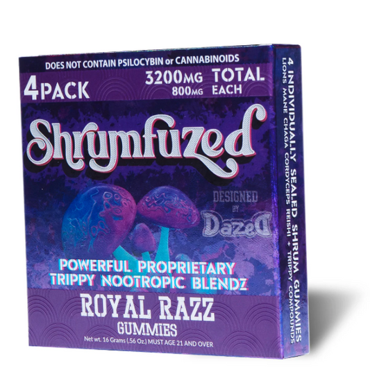 Shrumfuzed 800mg Mushroom Gummies 4 pack
