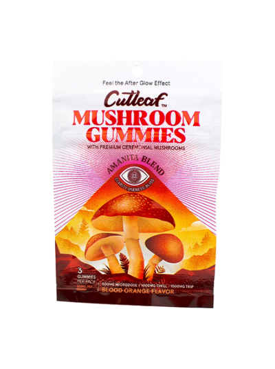 Cutleaf – Mushroom Gummies Amanita Blend 500mg,3ct/bag