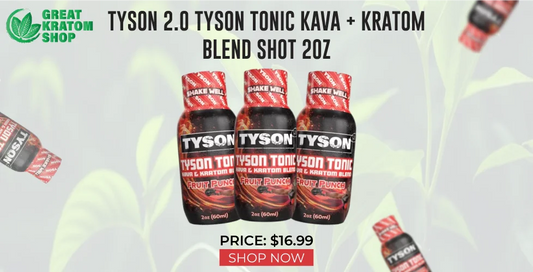 Tonic Kava/ Kratom Blend Shots 2oz, Fruit punch